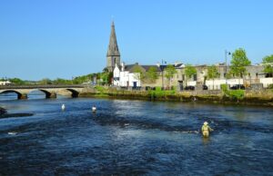 Low angling pressure on the Moy as some fisheries close due to high temperatures Ridge Pool at the Moy Fishery, Ballina